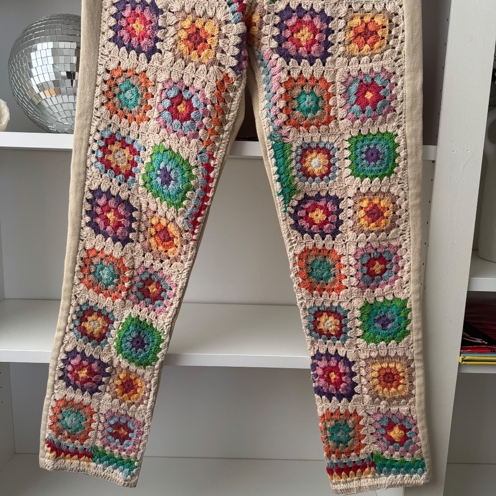 WE THE FREE PEOPLE Crochet Zuri Mom Jeans - Picture 7 of 11